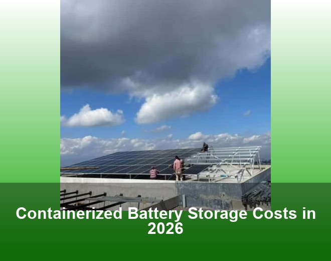 Containerized Battery Storage Costs in 2026